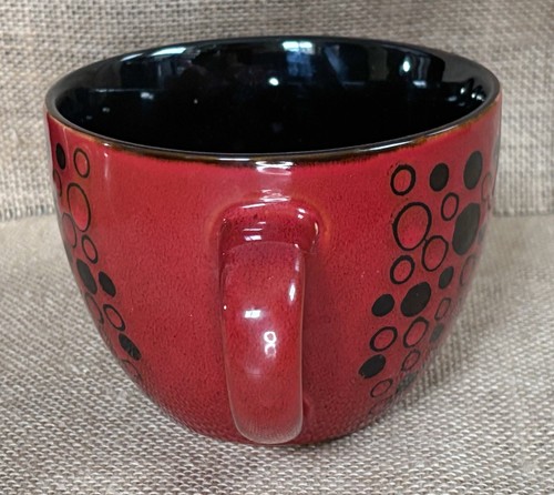 Tara Reed Collezione Blue Harbor Rosso Profondo Nero Tazza Caffè Latte Tazza Jumbo - Foto 2 di 7