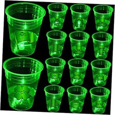 Pcs Glow St.Patrick's day Cups,St.Patrick's Day Party Supplies,Shamrock 24