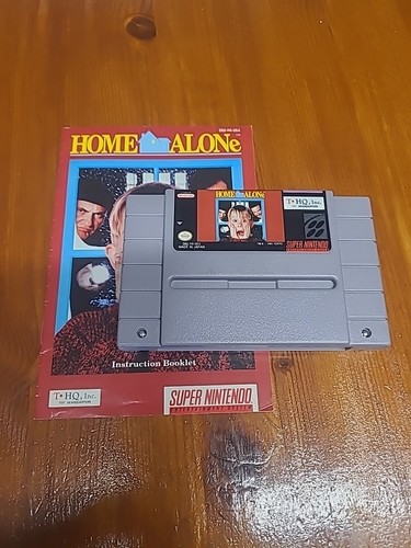 Home Alone SNES Cartridge 1991 Authentic Tested with Manual Great Condition