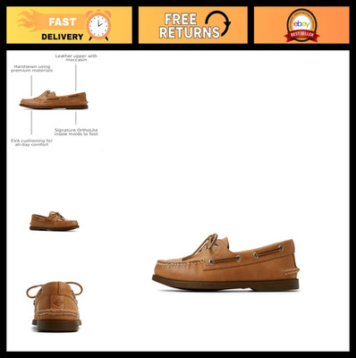 Men's 2-Eye Boat Shoes, Classic Nautical Style, Slip-Resistant, Casual Footwear