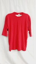Tee Dees Red Women’s Shirt one Size fits All Made in USA Vintage.