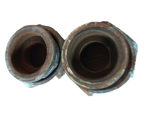 Half fitting brass 1 1/4" IG x 1 1/2" union IG flat sealing.