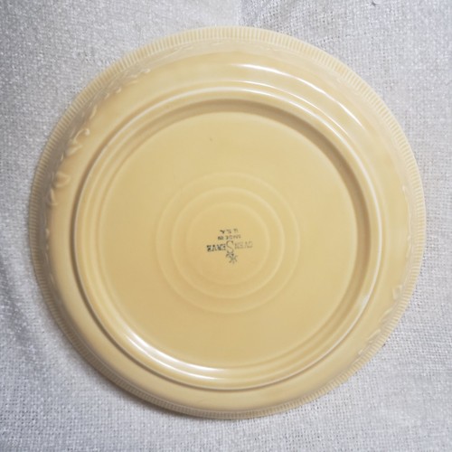 Vtg Homer Laughlin Oven Serve Pie Plate 10.5" Yellow - Picture 4 of 10