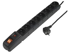 ACAR S8 3.0M BLACK Steckdosenleiste: Absichernd Buchsen: 8 230VAC 10A schwarz HS