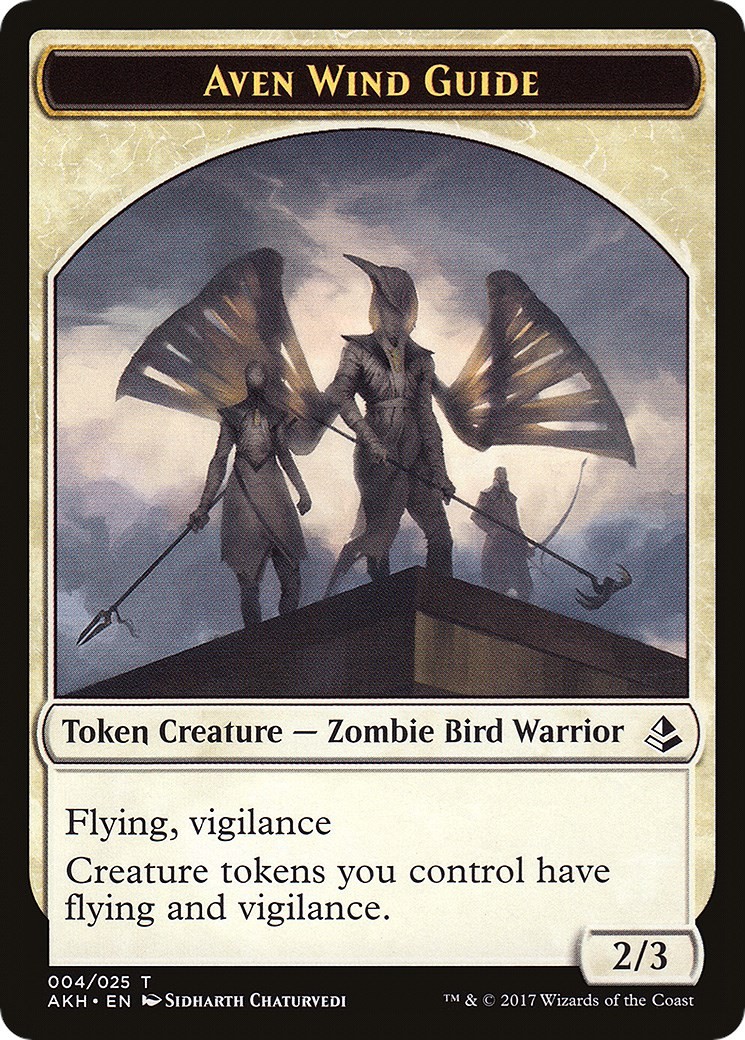 Aven Wind Guide // Hippo Double-Sided Token (4 // 22) ( LP) Amonkhet MTG AKH
