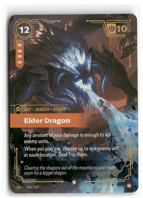 Elder Dragon Alternate Art FOIL Unleashed Riftbound NM