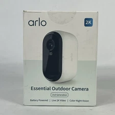 Arlo Essential Outdoor 2nd Gen Add-On 2K Wireless Security Camera White **NEW**