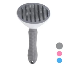 Pet Hair Remover Dog Cat Comb Grooming Massage Deshedding Self Cleaning Brush US