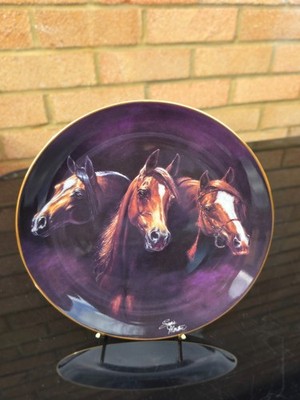 Danbury Mint edel und frei ''Eintritt ins Licht'' Pferdeteller Susie Morton limitierte Ausgabe