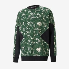 Puma Manchester City 20/21 TFS Crew Sweat Top XLarge Silver/Camo Green Brand New