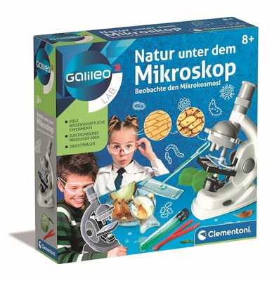Clementoni Galileo Lab   Mikroskop & Biologie-Set für Kinder ab 8 Jahren