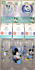 Disney Baby Mickey Mouse HUGE NEW LOT 3 9oz Bottles 2 Pacifiers BPA Free