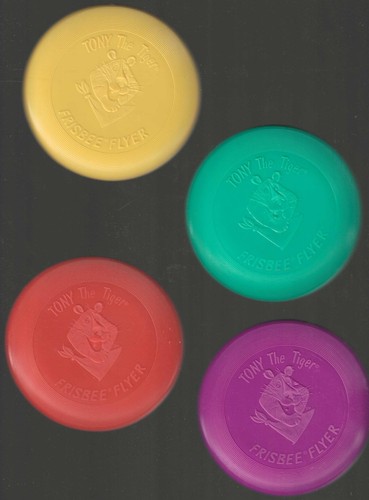 VTG TONY THE TIGER® FRISBEE® FLYER 1988 3 7/8" Ø  four solid colors - You Choose