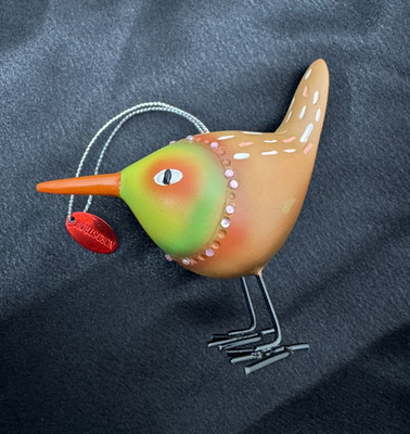 Nordstrom 2008 Whimsical Bird Ornament Figurine By Lisa Evans