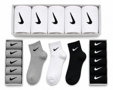 Nike Socks ANKLE CREW Mid-Tub 85% Cotton Socks Boxed Unisex sizes 3_5.5 9_11.5