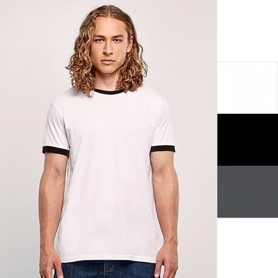 Build Your Brand Basic Men's Ringer Tee BB022 Herren T-Shirt NEU
