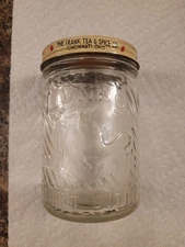 Vintage Frank's Jumbo 7 Oz Peanut Butter Jar Original Lid