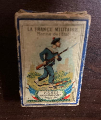 ANCIENNE BOITE DE PLUMES BAIGNOL ET FARJON AVEC IMAGE D'EPINAL MARINE DE L'ETAT - Imagen 3 de 9