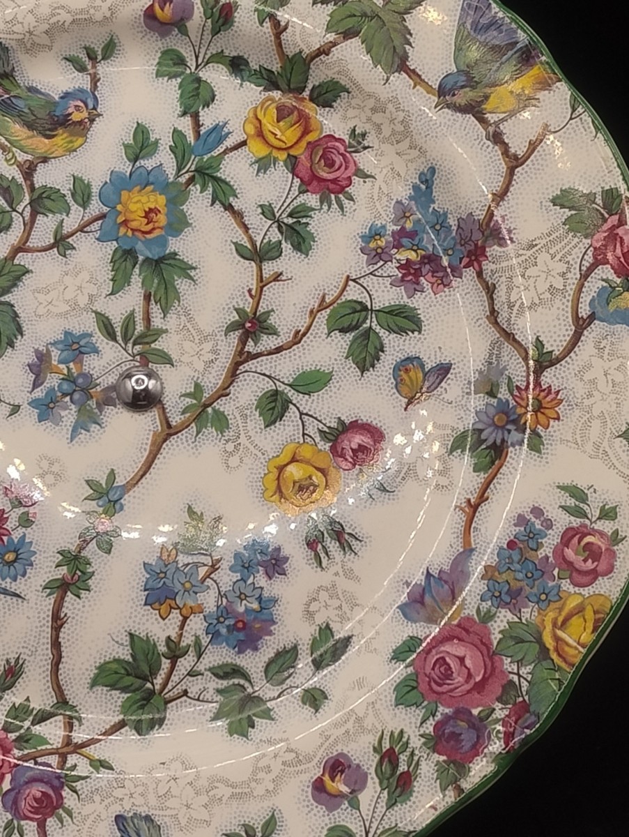 Présentoir à Gâteau Midwinter - Style Chintz - Céramique Multicolore - 23 Cm