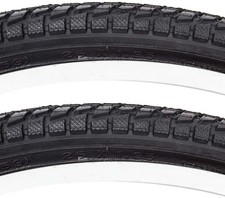 Sunlite Komfort Hybrid Street City Black Wire Bead Bike Tire Pair 26 x 1.95