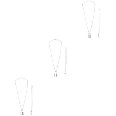  3 PCS Halskette Schlüsselbeinkette Aus Metalllegierung Im Punkstil