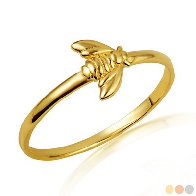 Goldring Glühwürmchen (erhältlich in Gelb-/Rosé-/Weißgold)