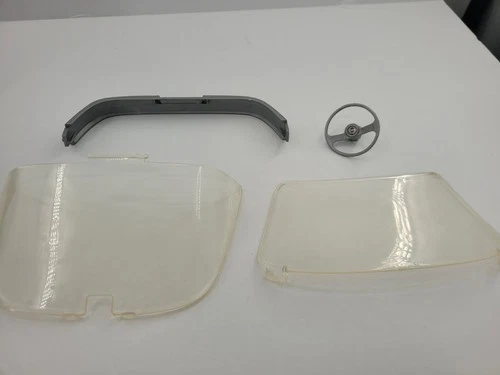 Barbie Silver Corvette Car 1984 Mattel Parts Lot Windshield Steering Wheel