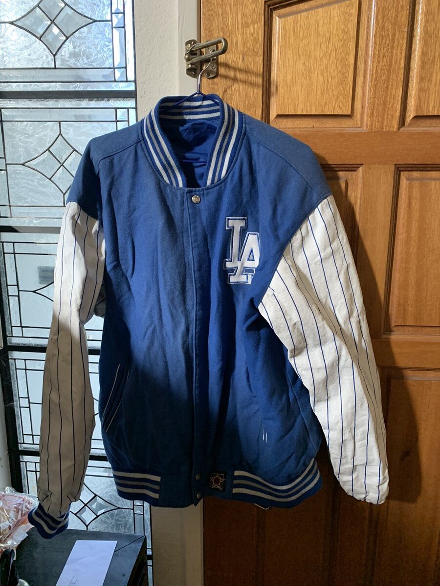 Dodgers LA Wool/Leather Reversible Vintage Jacket jh design Dodgers LA Wool/Leather Reversible Vintage Jacket jh design