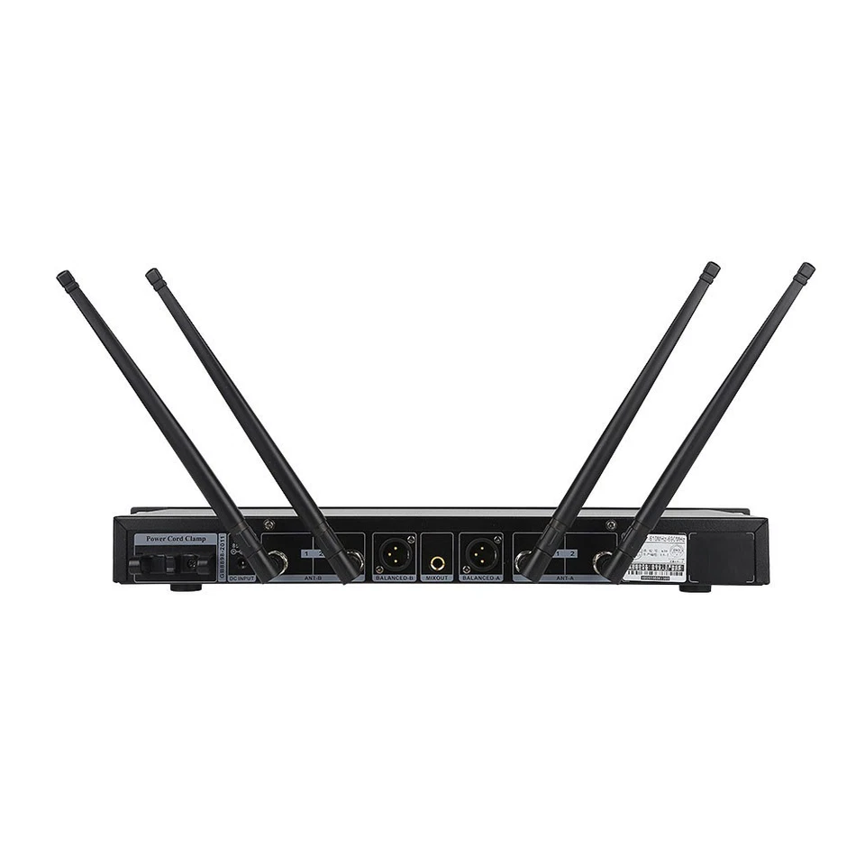 Dual Microphone System True Diversity for Shure UR24D Wireless Microphone System - Image 2 of 4