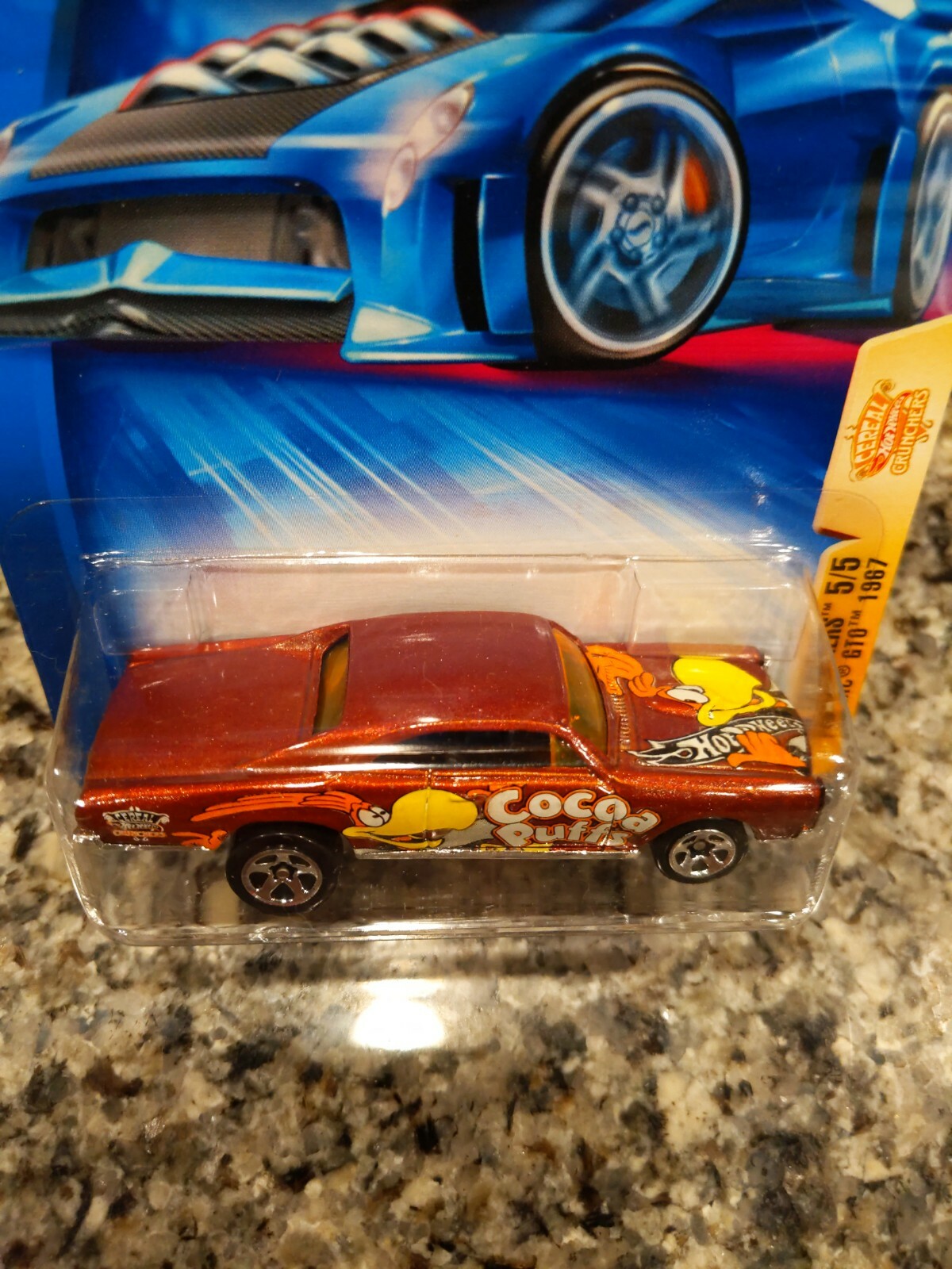 2004 Hot Wheels PONTIAC GTO 1967 117 Cereal Crunchers 5/5 Cocoa Puffs