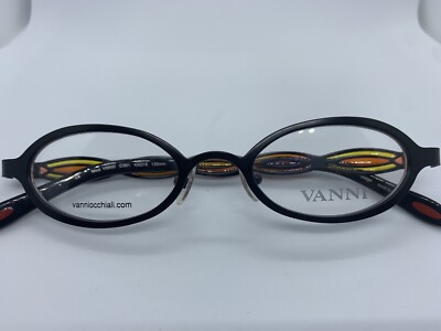 NEW VANNI OCCHIALI V9500 C301 BLACKWMULTI COLORED TEMPLES METAL 43/18/135 LADIES
