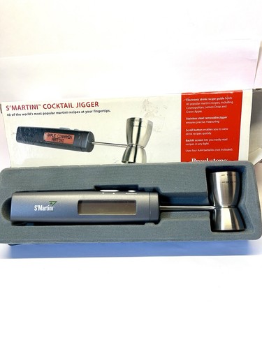 Brookstone S'MARTINI Smart Martini Cocktail Jigger New - Picture 3 of 4