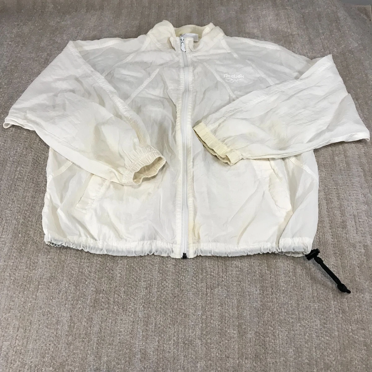 Reebok jacket vintage womens white Clearance