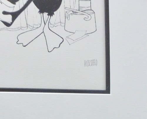 Al Hirschfeld Dressing room Warner Bros. Studio Gallery Exclusive Hand signed - Picture 3 of 6