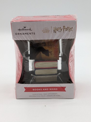 Hallmark Ornament Bücher und Zauberstab Harry Potter