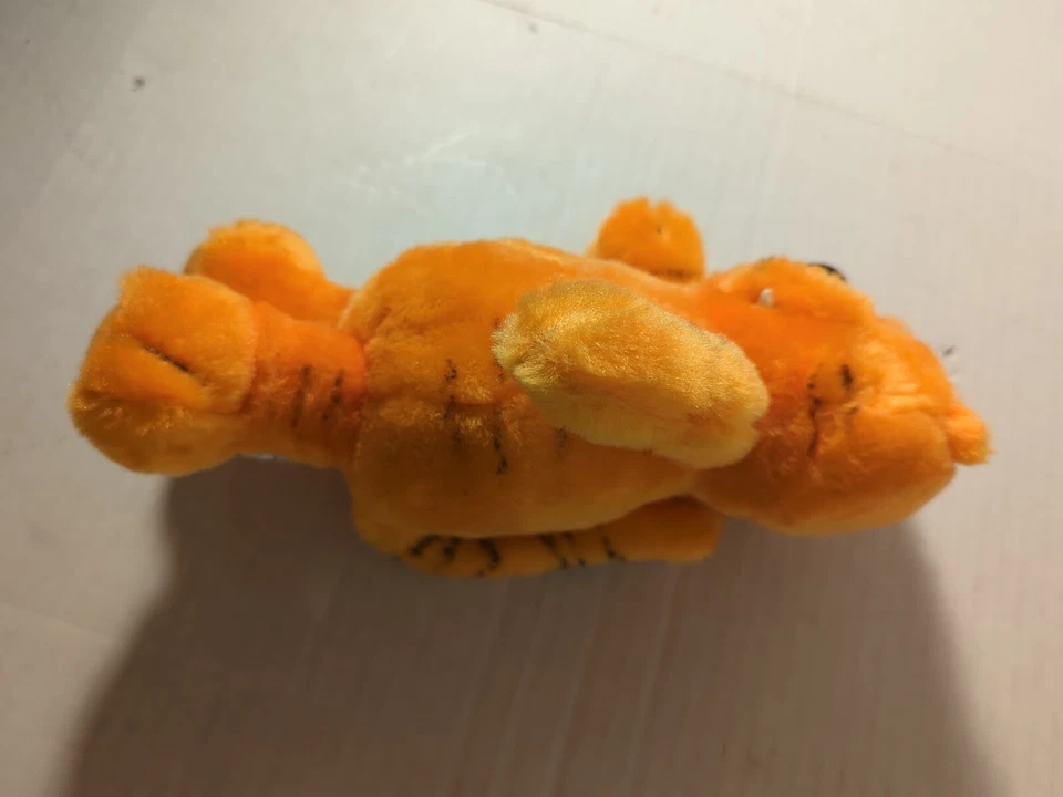 复古 1997 年 Nanco Heathcliff 橙色 10 英寸毛绒卡通猫 超酷 状况良好 — 第 3/4 张图片