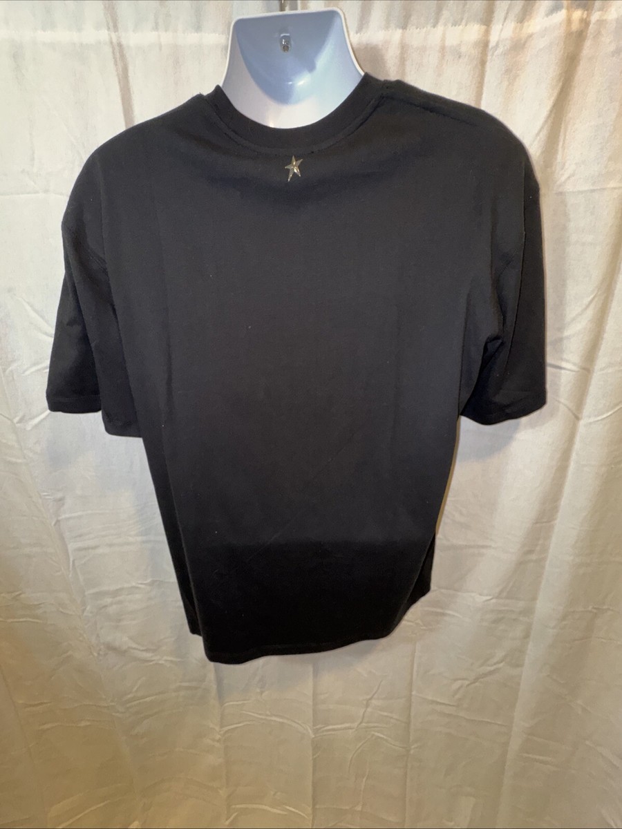 Brand New H&M X Mugler Star Print Black T-shirt Size Medium