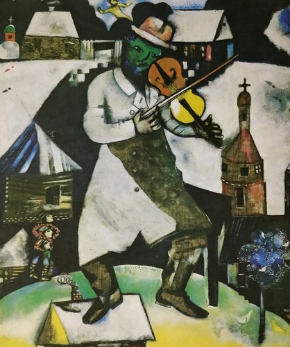 Estampado enmarcado personalizado Marc Chagall The Fiddler - Imagen 2 de 2
