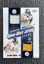 🔥JEROME BETTIS KORDELL PLAXICO HINES 2002 PACIFIC HU 5 COLOR GAME USED JERSEY🔥