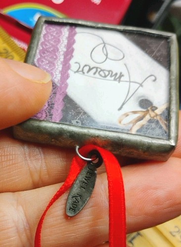 Jewel Kade JK "Amour" Heart Love Wildflower Handcrafted 1.5" x 1.5" Pendant! - Picture 4 of 7