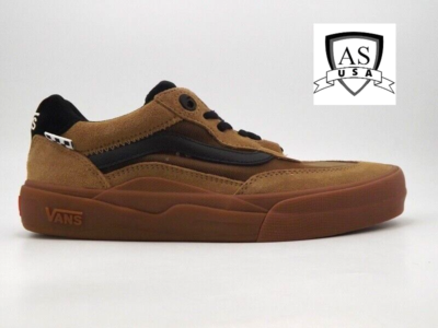 New Vans Wayvee Pop Cush Waffle Cup Skate Shoes Men's Size 7 Tobacco Brown  Black