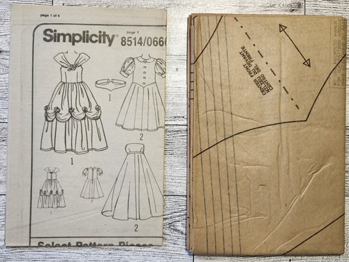 Simplicity Costumes 8514 Child's Fairy Tale Princess Dresses ~ Size 2 - 6 - Picture 3 of 3