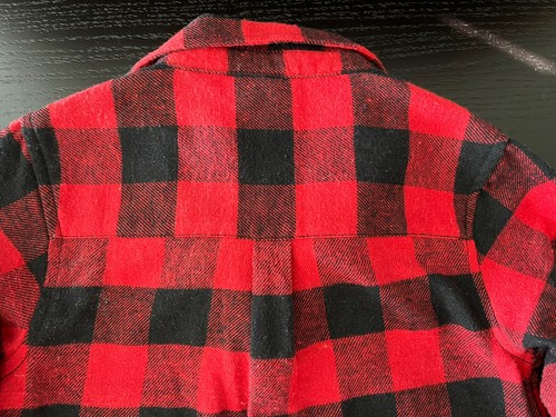 Bass Pro Shop Child Youth Flannel Long Sleeve Collar Shirt Red & Black Plaid XS - Picture 5 of 7