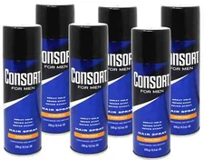 Consort For Men Hair Spray Aerosol, Extra Hold 8.30 oz - Pack of 6