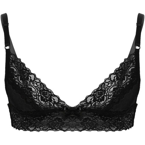 UK Men Crossdress Lingerie Sissy Sheer Lace Training Bra Bralette Tank Vest Tops - Picture 34 of 126