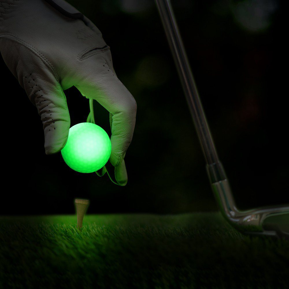 1/3PCS LED Light Up Golf Balls Glow in The Dark Night for Play Hitting