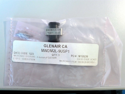 Glenair MWDM-Serie, 9-polig, micro-D, MWDM2L-9USP1, neu, originalverpackt