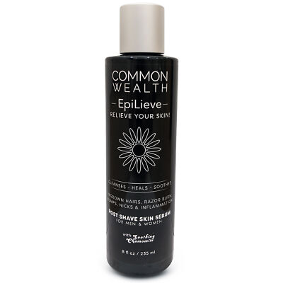 Common Wealth EpiLieve Post Shave Skin Serum 8oz Ingrown Hairs Tend Razor Bumps