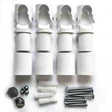 Replacement White Clamp 19,22 Or 25mm Brackets for Heated Towel Rail Radiators