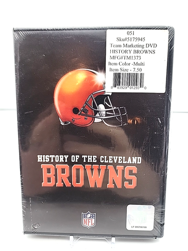 Nfl History of the Cleveland Browns (DVD, 2008) New, Sealed